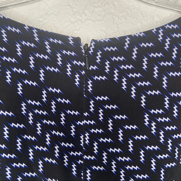 Fossil Short Sleeve A Line Silk Dress Black Size 4 - Picture 7 of 9